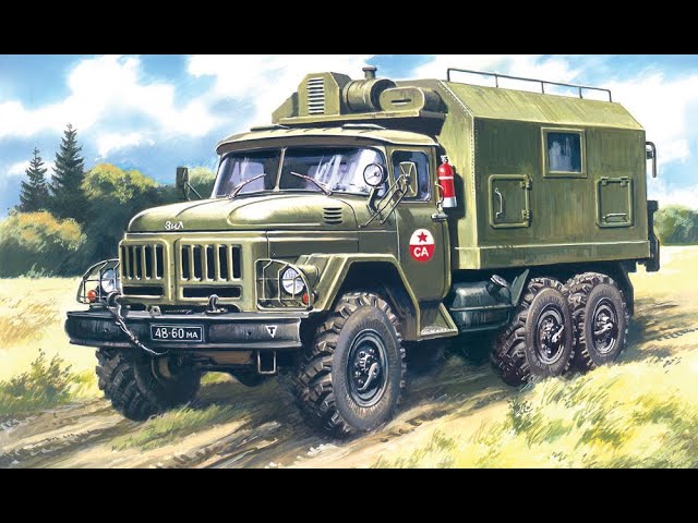 Грузовой автомобиль "ЗиЛ-131". Обзор модели фирмы "ICM" в 1/72 масштабе.