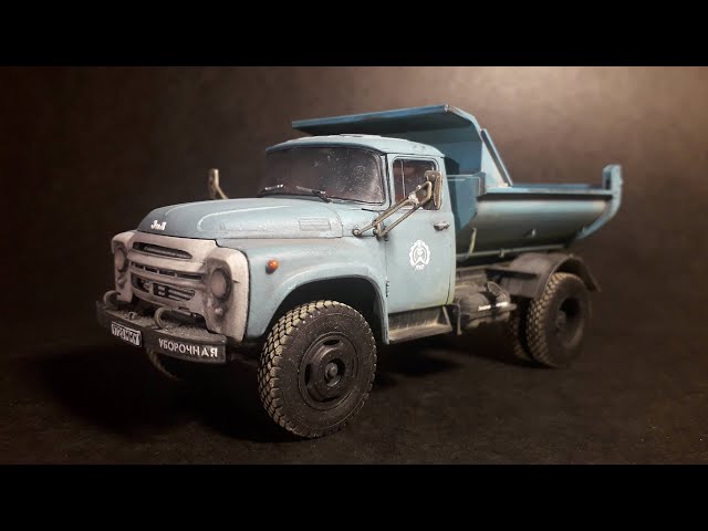 ЗИЛ-130 самосвал ММЗ-555 (сборная модель в масштабе 1/43) "ЗВЕЗДА"