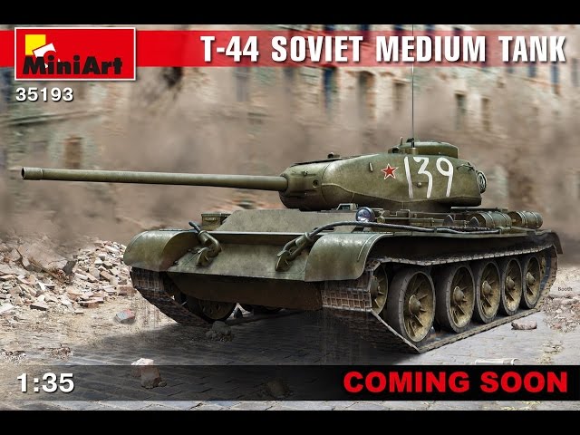 Обзор Т-44 MiniArt. набор № 35193.