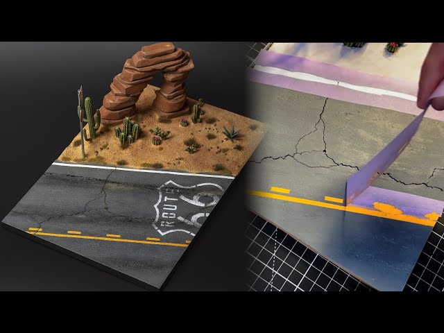 Диорама знаменитая дорога Route 66 в 360