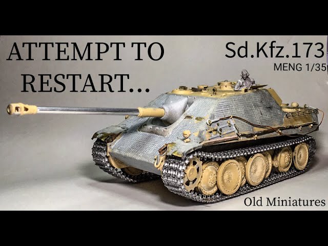 МОДЕЛЬ НЕМЕЦКОЙ САУ ЯГДПАНТЕРА в масштабе 1\35. ВТОРАЯ ЖИЗНЬ СТАРОЙ МОДЕЛИ. TANK Jagdpanther 1\35