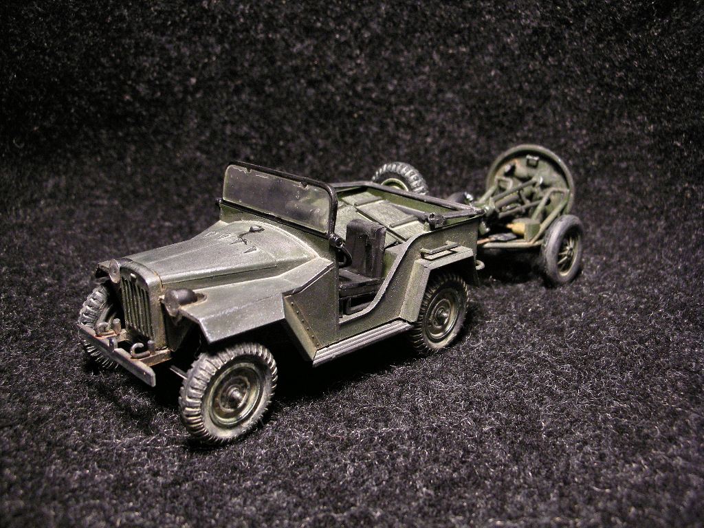 ГАЗ-67, 120мм миномёт.