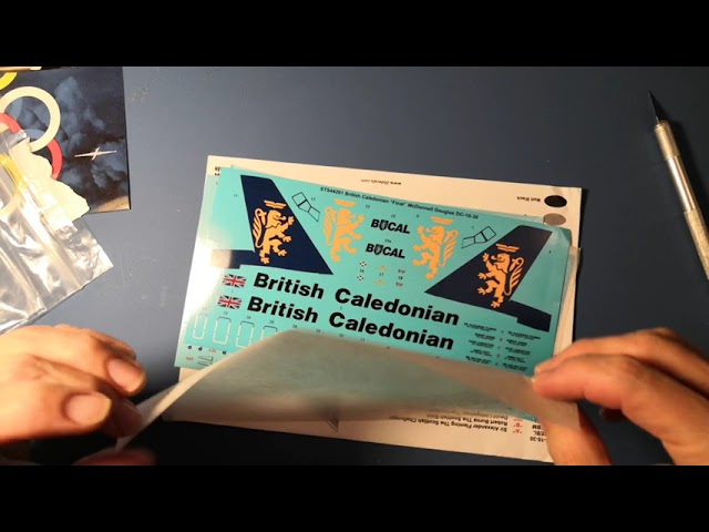 Декаль для McDonnell Douglas DC-10-30 (British Caledonian "Final"), 1:144