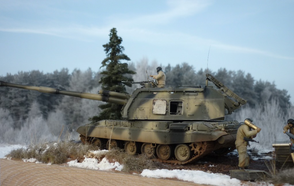 мста-с на учениях — Каропка.ру — стендовые модели, военная миниатюра