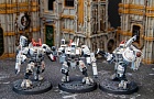 T'au Empire - XV8 Crisis Battlesuit Team.~Автор: Максим  (ShabNiggurat)