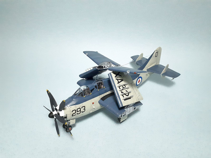 Т мк. Ганнет 1/72 Ark Размеры модели. 01629 Gannet as MK. 1/4.