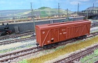 Крытый вагон 11-066. Тележки МТ-50. Сцепки Kadee.~Автор: Игорь Коваль (Doctor_MB)