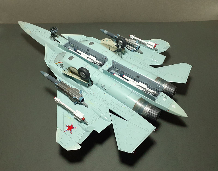 Check obr 57. Коробка Су-57 1/48.